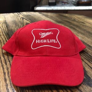 Vintage Miller High Life Red Hat SnapBack